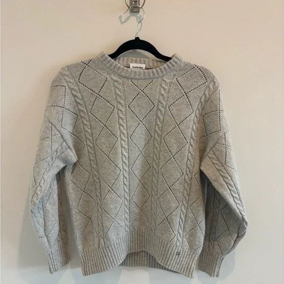 Sunday Best Light Gray Peggy Sweater - Picture 2 of 5